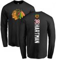 Chicago Blackhawks #38 Ryan Hartman Black Backer Long Sleeve T-Shirt
