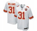 Kansas City Chiefs #31 Darrel Williams Game White Football Jersey