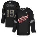 Detroit Red Wings #19 Steve Yzerman Black Authentic Classic Stitched NHL Jersey