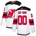 New Jersey Devils Custom White Away Authentic Jersey