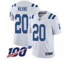 Indianapolis Colts #20 Jordan Wilkins White Vapor Untouchable Limited Player 100th Season Football Jersey