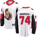 Ottawa Senators #74 Mark Borowiecki Fanatics Branded White Away Breakaway NHL Jersey