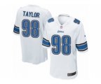 Detroit Lions #98 Devin Taylor Game White NFL Jersey