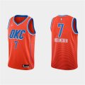 Oklahoma City Thunder #7 Chet Holmgren Orange Stitched Basketball Jersey