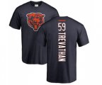 Chicago Bears #59 Danny Trevathan Navy Blue Backer T-Shirt