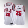 Chicago Bulls #25 Dalen Terry White Stitched Basketball Jersey