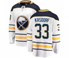 Buffalo Sabres #33 Jason Kasdorf Fanatics Branded White Away Breakaway NHL Jersey