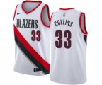 Portland Trail Blazers #33 Zach Collins Swingman White Home NBA Jersey - Association Edition