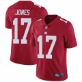 New York Giants #17 Daniel Jones Red Alternate Stitched NFL Vapor Untouchable Limited Jersey