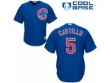 Chicago Cubs #5 Welington Castillo Authentic Royal Blue Alternate Cool Base MLB Jersey