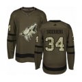 Arizona Coyotes #34 Carl Soderberg Authentic Green Salute to Service Hockey Jersey