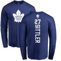 Toronto Maple Leafs #27 Darryl Sittler Royal Blue Backer Long Sleeve T-Shirt