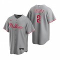 Nike Philadelphia Phillies #2 Jean Segura Gray Road Stitched Baseball Jersey