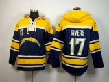Los Angeles Chargers #17 Philip Rivers yellow-blue[pullover hooded sweatshirt]