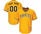 Pittsburgh Pirates Customized Replica Gold Alternate Cool Base Baseball Jersey