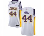 Los Angeles Lakers #44 Jerry West Swingman White Basketball Jersey - Association Edition