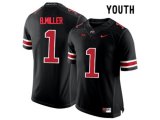 2016 Youth Ohio State Buckeyes Braxton Miller #1 College Football Limited Jersey - Blackout