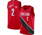 Portland Trail Blazers #2 Gary Trent Jr. Swingman Red Finished Basketball Jersey - Statement Edition