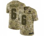 Los Angeles Rams #6 Johnny Hekker Limited Camo 2018 Salute to Service Football Jersey