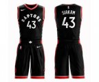 Toronto Raptors #43 Pascal Siakam Swingman Black Basketball Suit Jersey Statement Edition