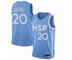 Minnesota Timberwolves #20 Josh Okogie Authentic Blue Basketball Jersey - 2019-20 City Edition