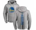 Golden State Warriors #0 D'Angelo Russell Ash Backer Pullover Hoodie