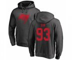 Tampa Bay Buccaneers #93 Ndamukong Suh Ash One Color Pullover Hoodie