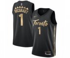 Toronto Raptors #1 Tracy Mcgrady Swingman Black Basketball Jersey - 2019-20 City Edition