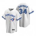 Nike Toronto Blue Jays #34 Matt Shoemaker White Cooperstown Collection Home Stitched Baseball Jersey
