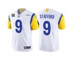 Los Angeles Rams 2022 #9 Matthew Stafford White With 4-star C Patch Stitched NFL Jersey