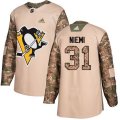 Pittsburgh Penguins #31 Antti Niemi Authentic Camo Veterans Day Practice NHL Jersey
