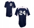 Detroit Tigers #24 Miguel Cabrera Authentic Navy Blue 2011 Home Cool Base BP Baseball Jersey