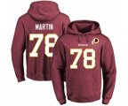 Washington Redskins #78 Wes Martin Red Name & Number Pullover Hoodie