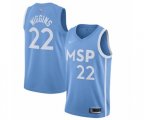Minnesota Timberwolves #22 Andrew Wiggins Authentic Blue Basketball Jersey - 2019-20 City Edition
