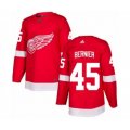 Detroit Red Wings #45 Jonathan Bernier Premier Red Home NHL Jersey