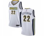 Denver Nuggets #22 Richard Jefferson Authentic White Basketball Jersey - Association Edition
