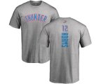 Oklahoma City Thunder #12 Steven Adams Ash Backer T-Shirt