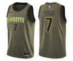 Denver Nuggets #7 Trey Lyles Swingman Green Salute to Service NBA Jersey
