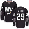 New York Islanders #29 Brock Nelson Premier Black Third NHL Jersey