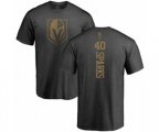 Vegas Golden Knights #40 Garret Sparks Charcoal One Color Backer T-Shirt