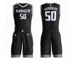 Sacramento Kings #50 Zach Randolph Swingman Black Basketball Suit Jersey Statement Edition