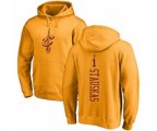 Cleveland Cavaliers #1 Nik Stauskas Gold One Color Backer Pullover Hoodie