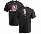 Cincinnati Bengals #83 Tyler Boyd Black Backer T-Shirt
