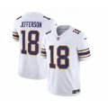 Minnesota Vikings #18 Justin Jefferson White 2023 F.U.S.E. Vapor Untouchable Stitched Jerseys