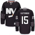 New York Islanders #15 Cal Clutterbuck Premier Black Third NHL Jersey