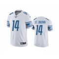 Detroit Lions #14 mon-Ra St. Brown White Vapor Untouchable Limited Stitched Jersey