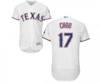 Texas Rangers #17 Shin-Soo Choo White Home Flex Base Authentic Collection Baseball Jersey