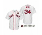2019 Armed Forces Day David Ortiz Boston Red Sox White Jersey