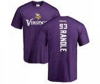 Minnesota Vikings #93 John Randle Purple Backer T-Shirt