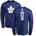 Toronto Maple Leafs #28 Tie Domi Royal Blue Backer Long Sleeve T-Shirt